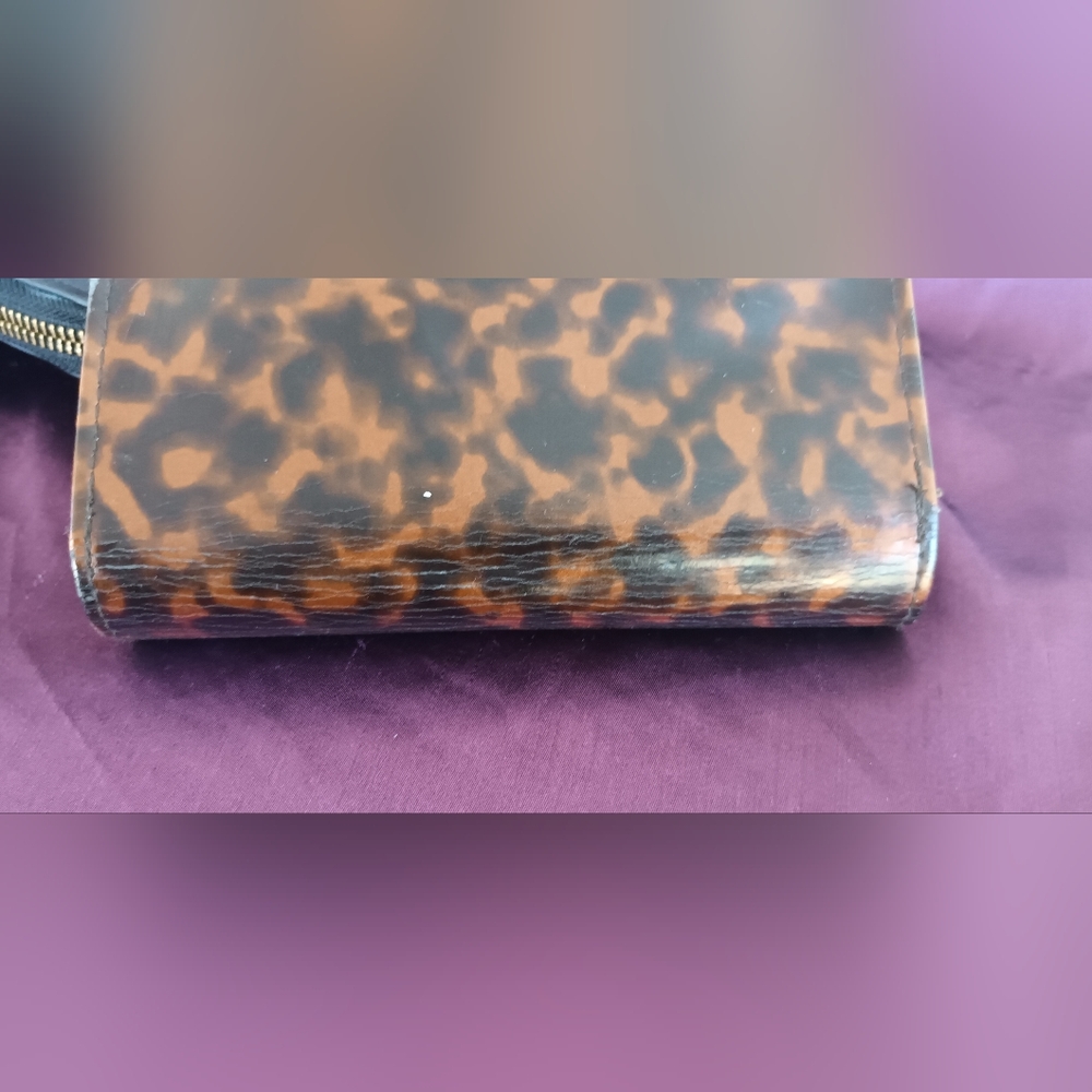 Tory Burch Black Leather Wallet with Gold Accent - Picture 13 of 16